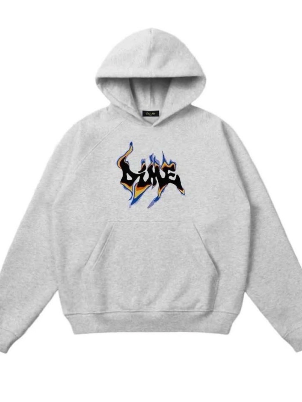 Light Gray Flame Logo Hoodie - Unbranded
